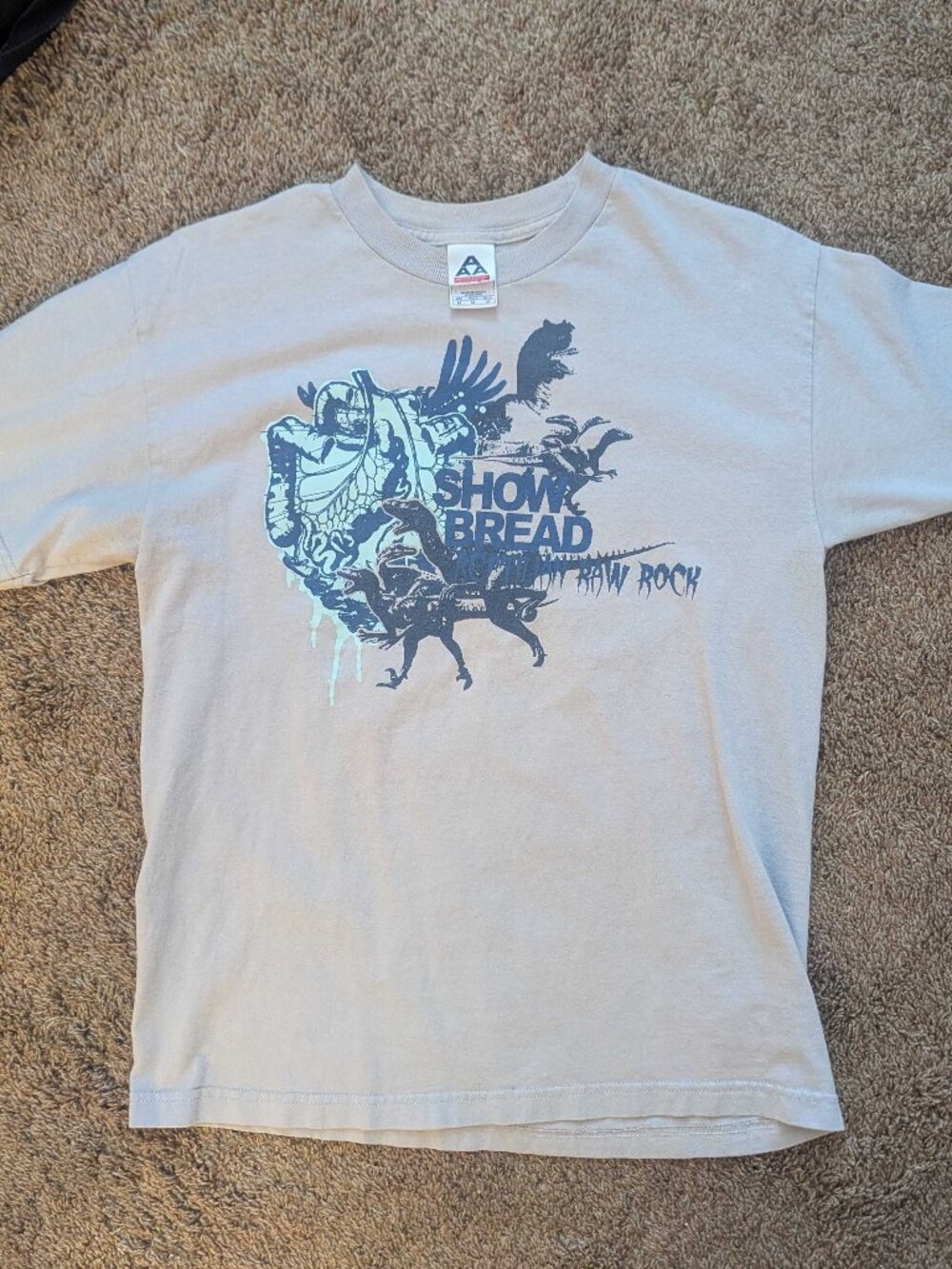 Showbread Age Of Reptiles Reptilian Raw Rock shirt, sz M